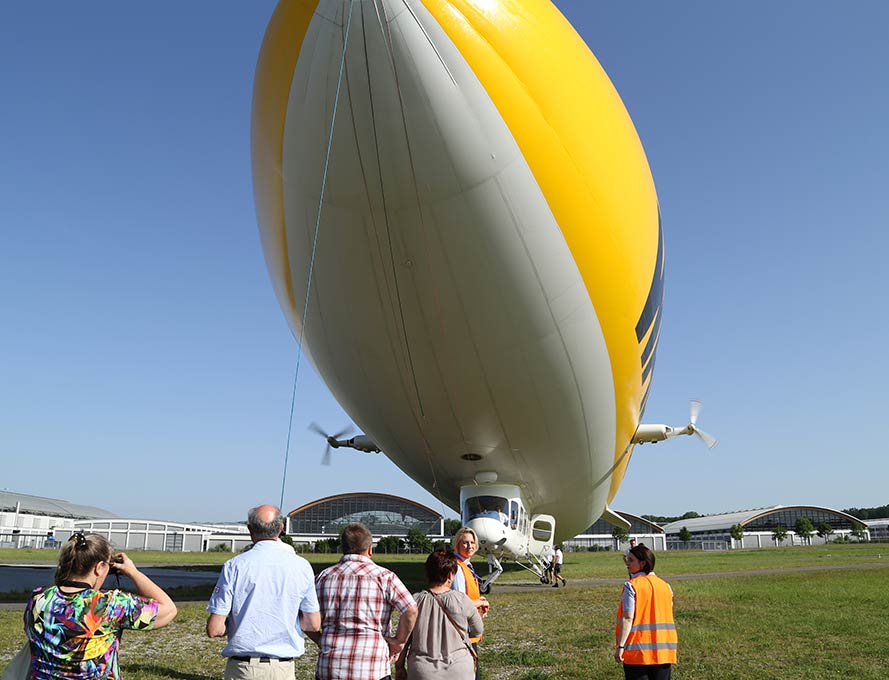 The Zeppelin hangar in Friedrichshafen - starting point for memorable sightseeing flights