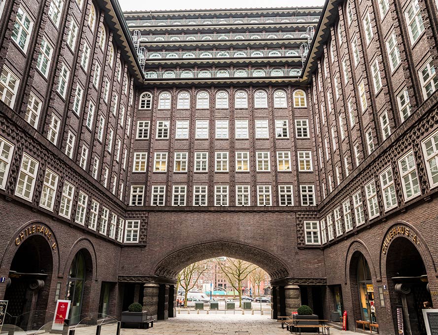 The Kontorhausviertel - historical and impressive architecture in Hamburg