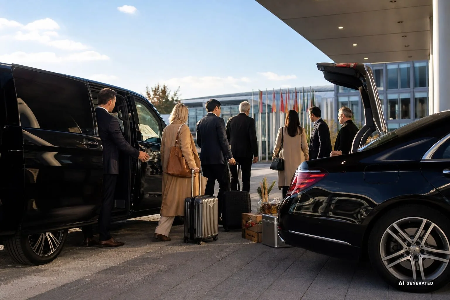 Groeps- en delegatietransfer naar Grune Woche Berlin - AI generated