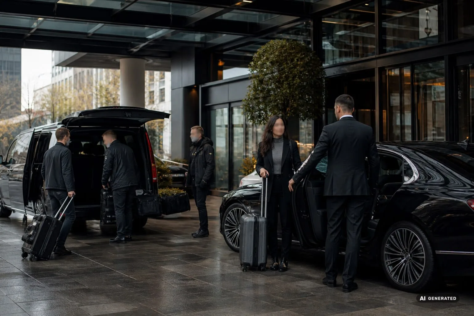 Chauffeurservice voor tech- en mediagasten van IFA Berlin - AI generated