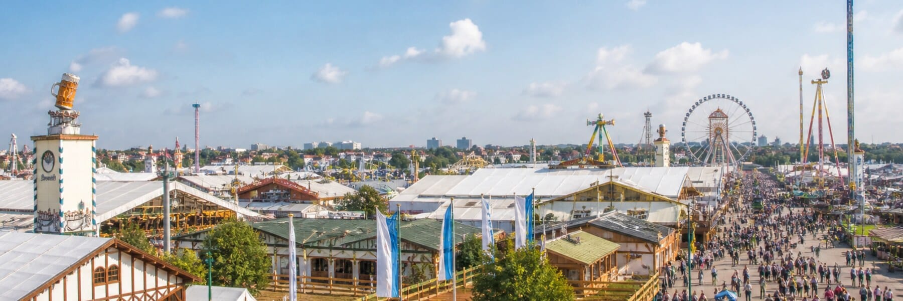 Oktoberfest München Tageslicht-Panorama für Shuttle und Transfer Service